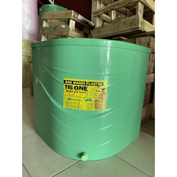 Bak Mandi Plastik / Bak Mandi Fiber Tison Oval + Panel 120L