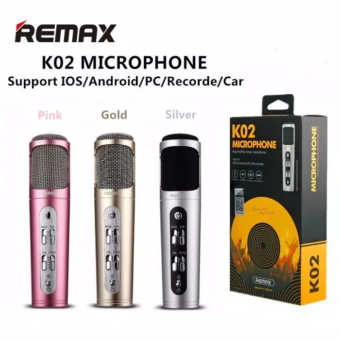 Mic Microphone Remax K02 Hd Sound Portable Original Shopee Indonesia