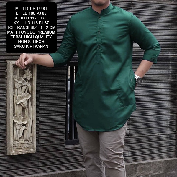 Baju Koko Dewasa Baju Koko Pria [Salman L NI] matt toyobo varian warna Tosca Murah Pakistan Premium