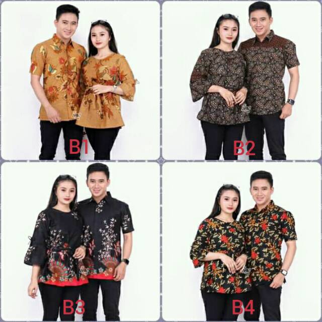 Rama Shinta Couple - Melani Set Couple Lilit Rovella Batik Couple Modern