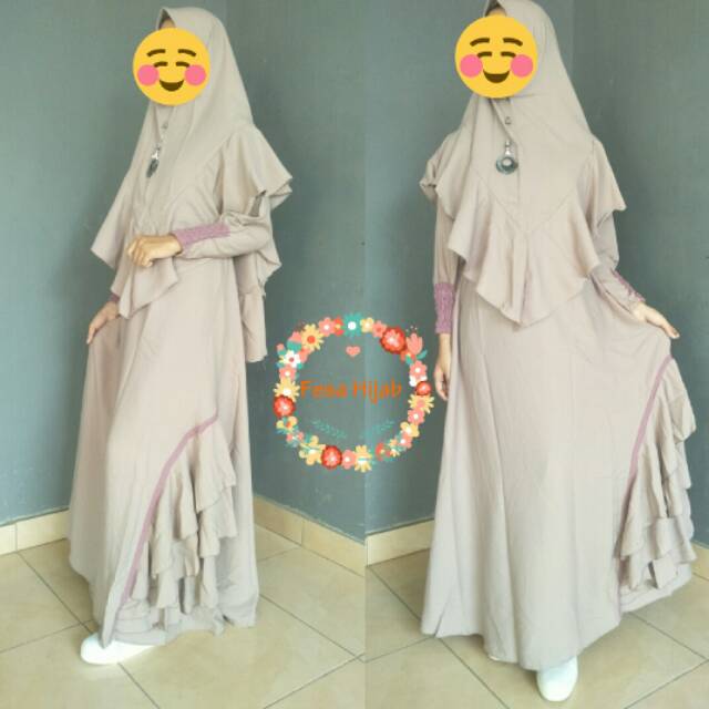 Set Gamis Euphoria Crape by JRH