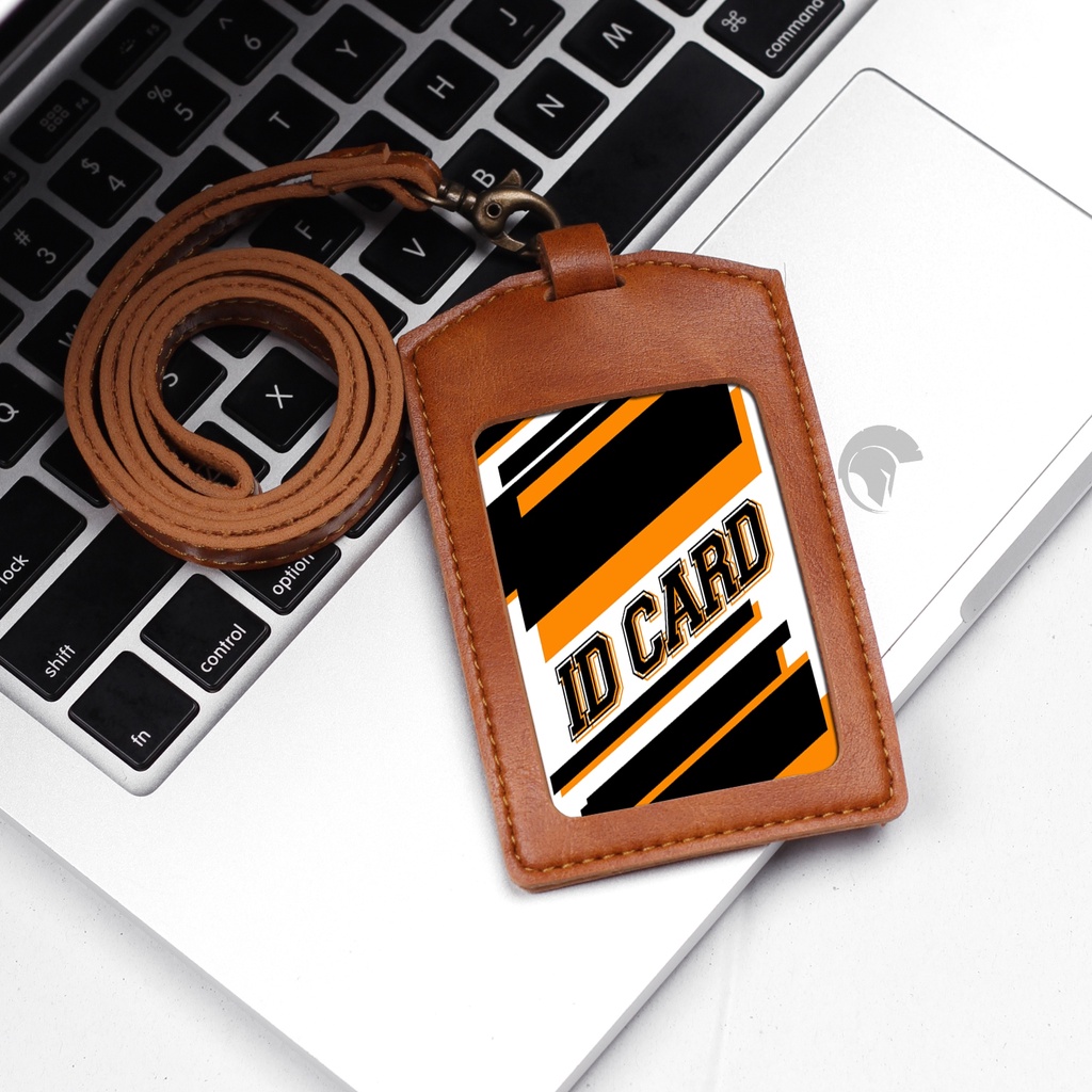 

ID card Name Tag Patuk Souvenir Kantor Murah Dengan 2 Warna Lanyard Terbaru Fashion Kulit