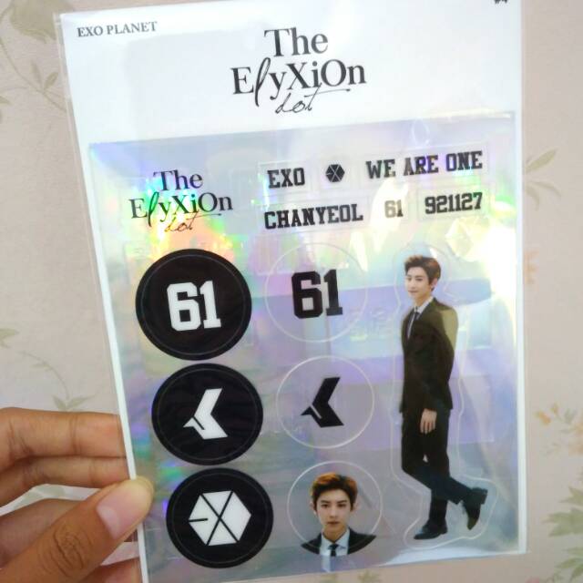 OFFICIAL STICKER DECO CHANYEOL ELYXION