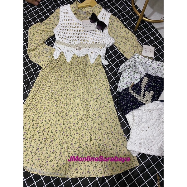 Tunik + vest rajut import /Atasan Tunik / tunik import / tunik keren