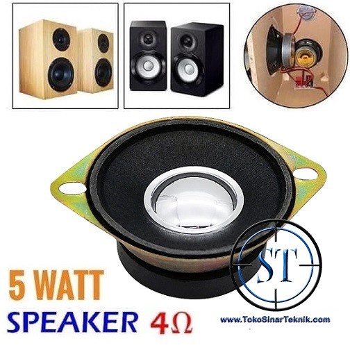 Speaker Mini 2&quot; 5W Full Range Audio Speaker Replacement 8 Ohm 5W 35mm / 4 Ohm 5W 41mm