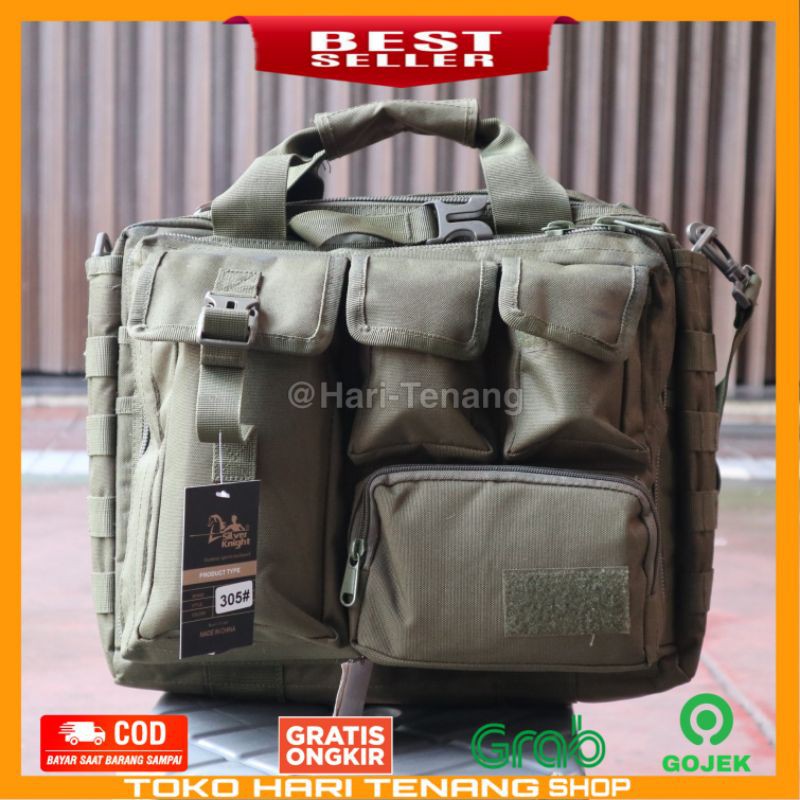 TAS SELEMPANG 305 HIJAU TAS LEPTOP IMPORT