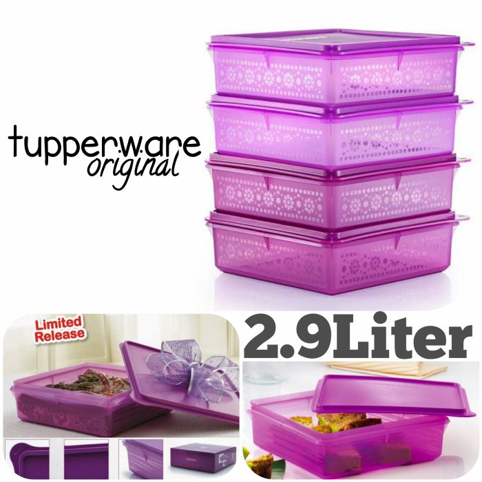 

Sale ✔ Tupperware✔ Promo Wadah Makanan Lapis Legit Kue Basah Snack Keripik