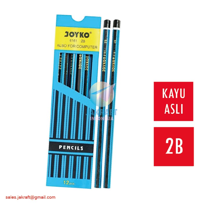 

NEW SALE PENSIL KAYU 2B JOYKO 6161 DENGAN PENGHAPUS ASLI MURAH BERKUALITAS