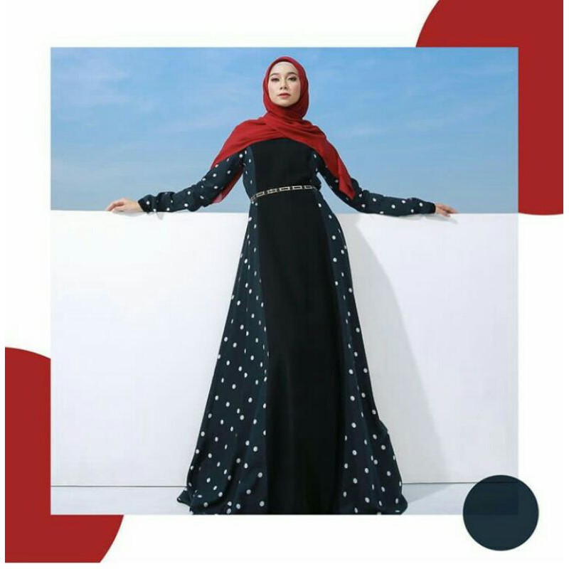 Slim polka dress by zerina banu(L)