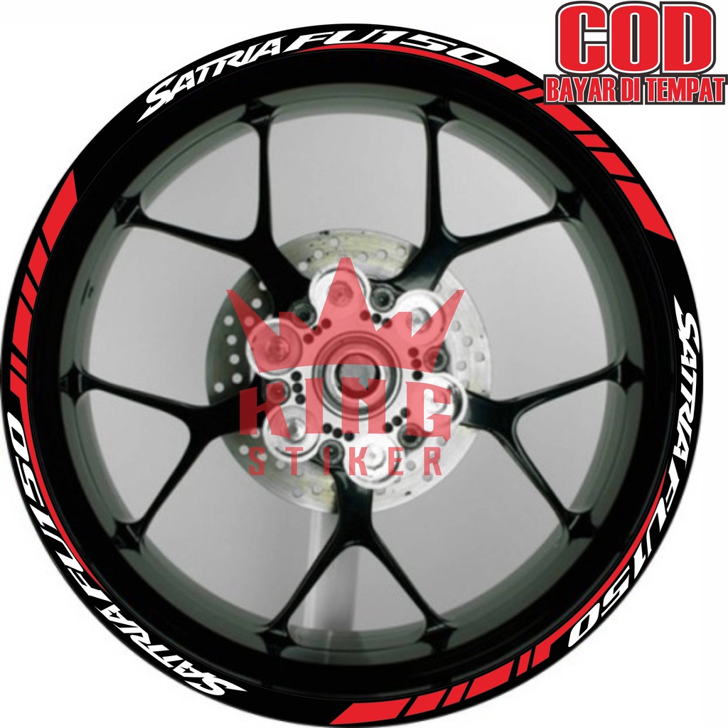 Stiker Motor Velg Suzuki Satria FU150 Cutting Sticker List Pelek Varian Aksesoris Terbaru