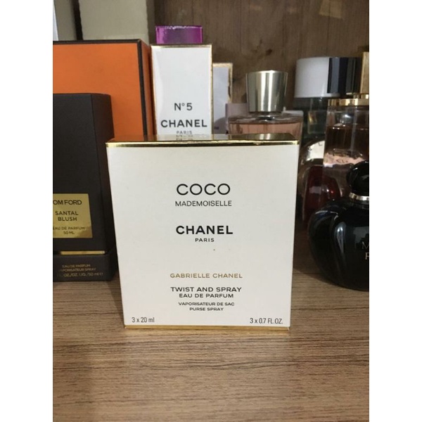 new no seal chanel coco mademoiselle twist and spray 3x20ml