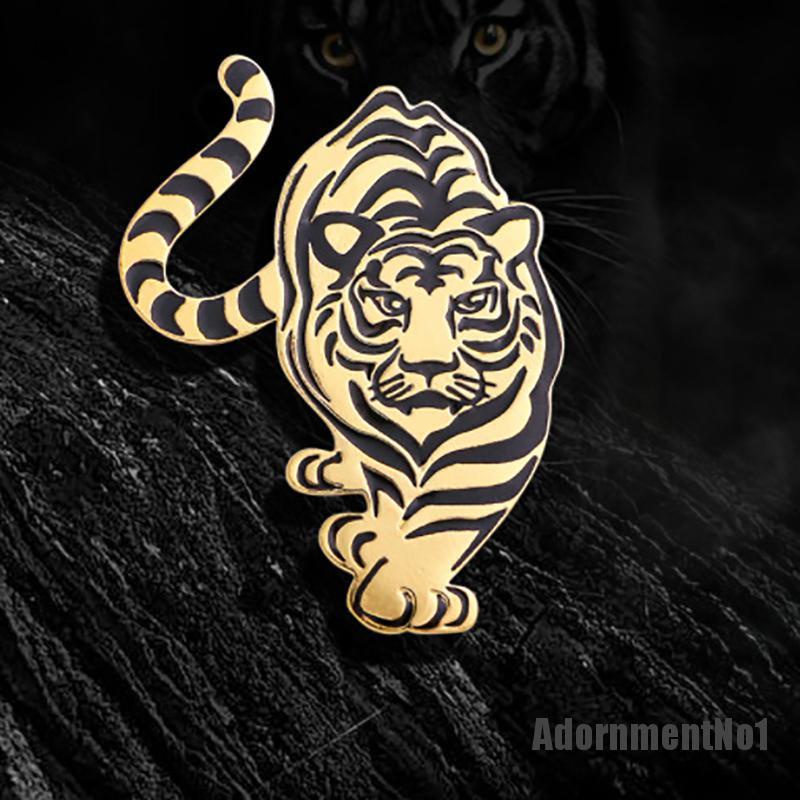 (Adornmentno1) Bros Pin Enamel Desain Harimau Untuk Pria