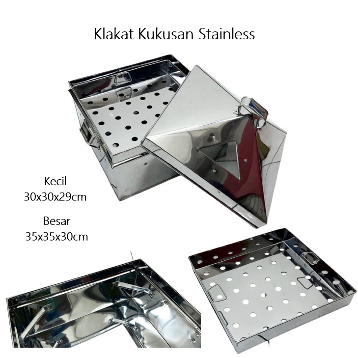 Klakat Kukusan Stainless 30x30cm