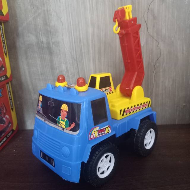 ST 2206 mainan anak edukasi mobil kontruksi derek / mainan mobil truck derek super bagus