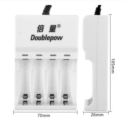 [BATERAI] - Charger Baterai 4 slot AA/AAA + 4 PCS AA Battery 1200mAh - EPC-BTY-14M