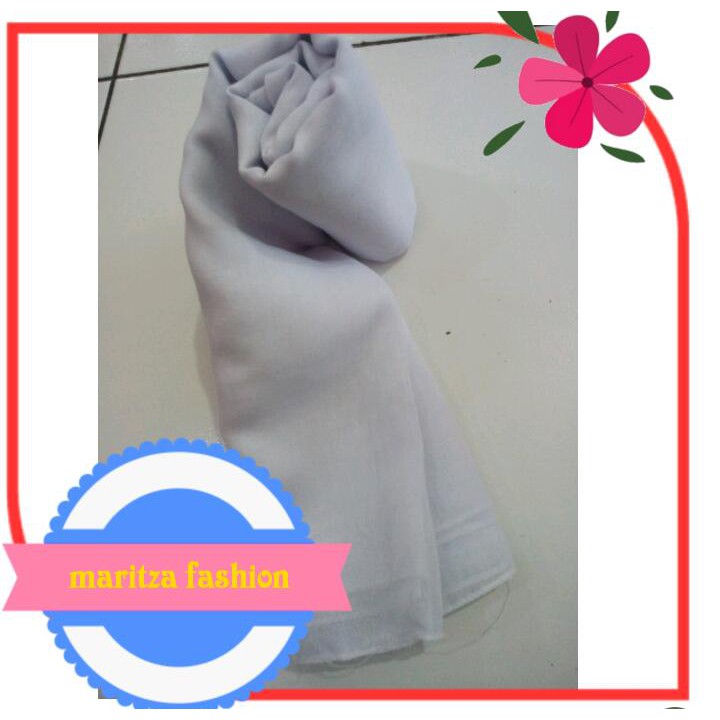 Kerudung Segiempat Paris Putih