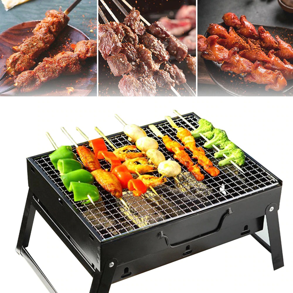 Panggangan Arang BBQ Manggangan Arang Lipat Meja Lipat BBQ Outdoor Grill Stove