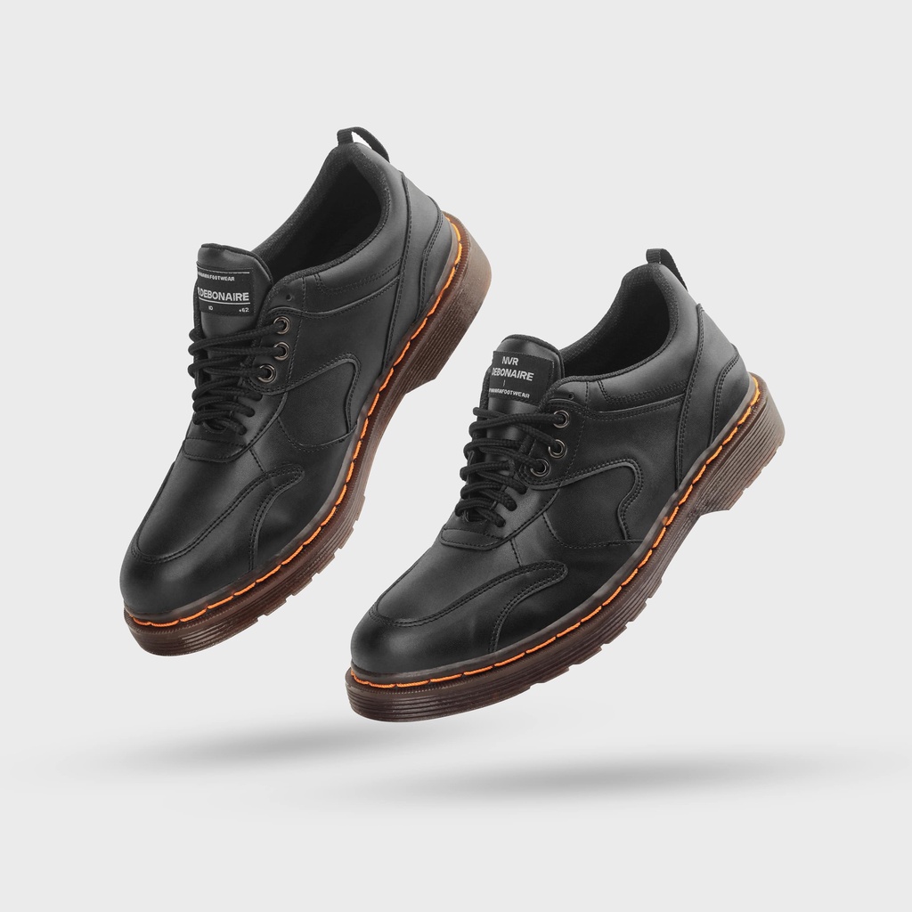 Sepatu Formal Casual Pria Navara Debonaire - 019 Black