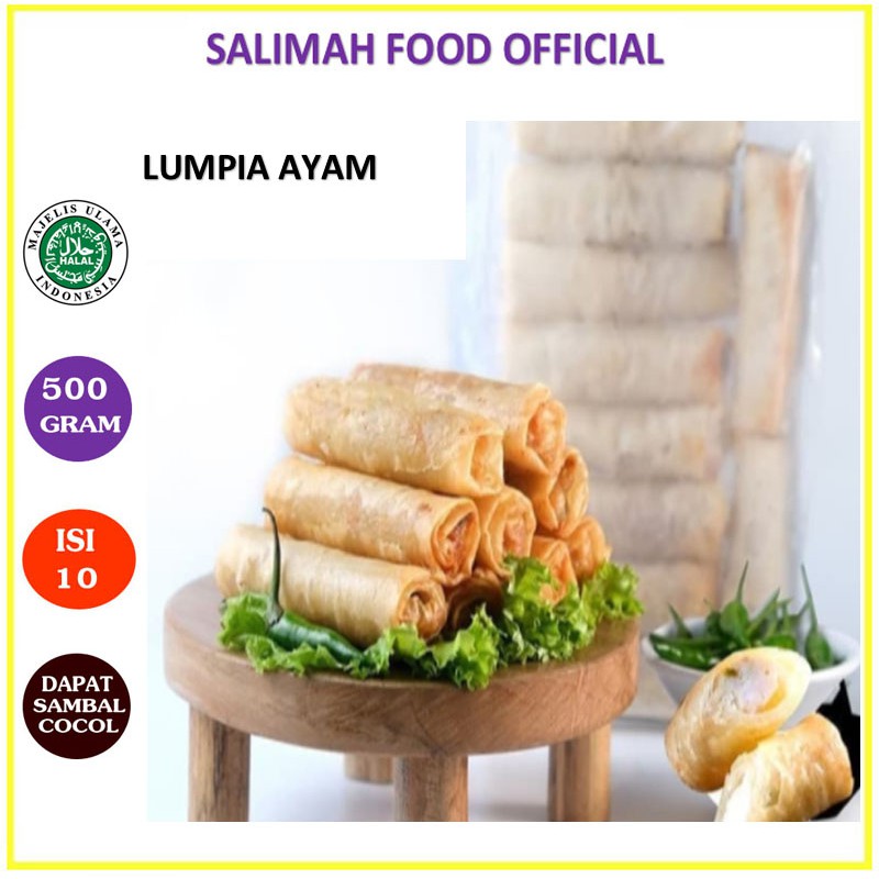 

Salimah Food Lumpia Ayam Frozen Frozenfood Lunpia