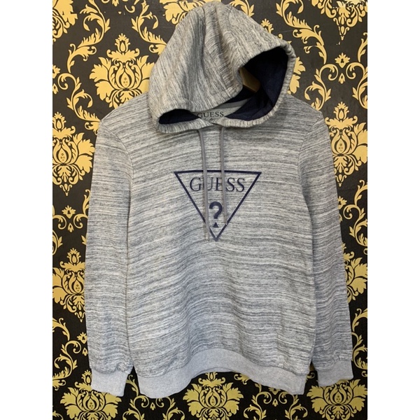 hoodie pullover guess triangle emboss second