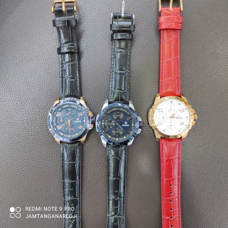 JAM TANGAN WANITA EXPEDITION E 6763 NEW E6763 TALI KULIT ORIGINAL GARANSI RESMI