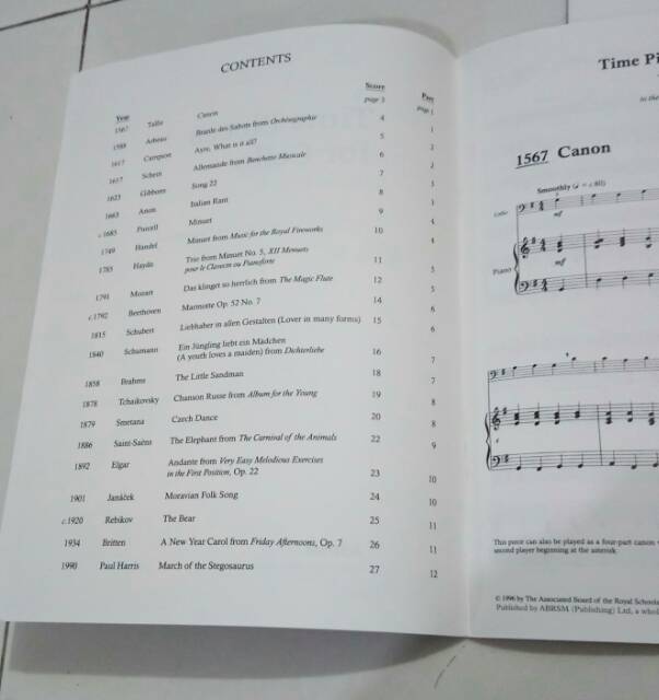 Buku cello Time Pieces for Cello Volume 1 untuk grade 1-2