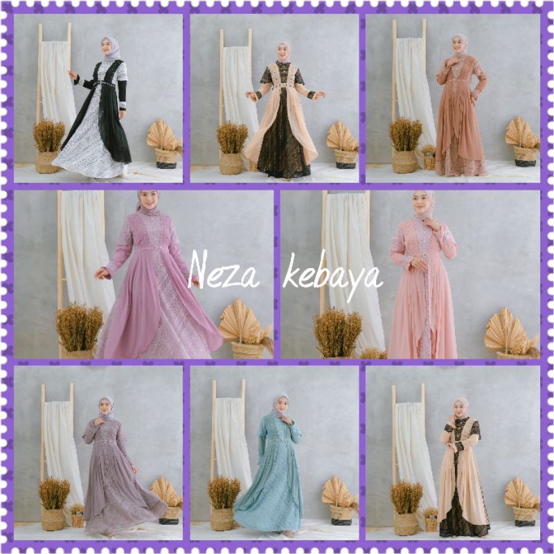 Fashion wanita//gamis wanita mewah//dress kondangan//gamis lebaran