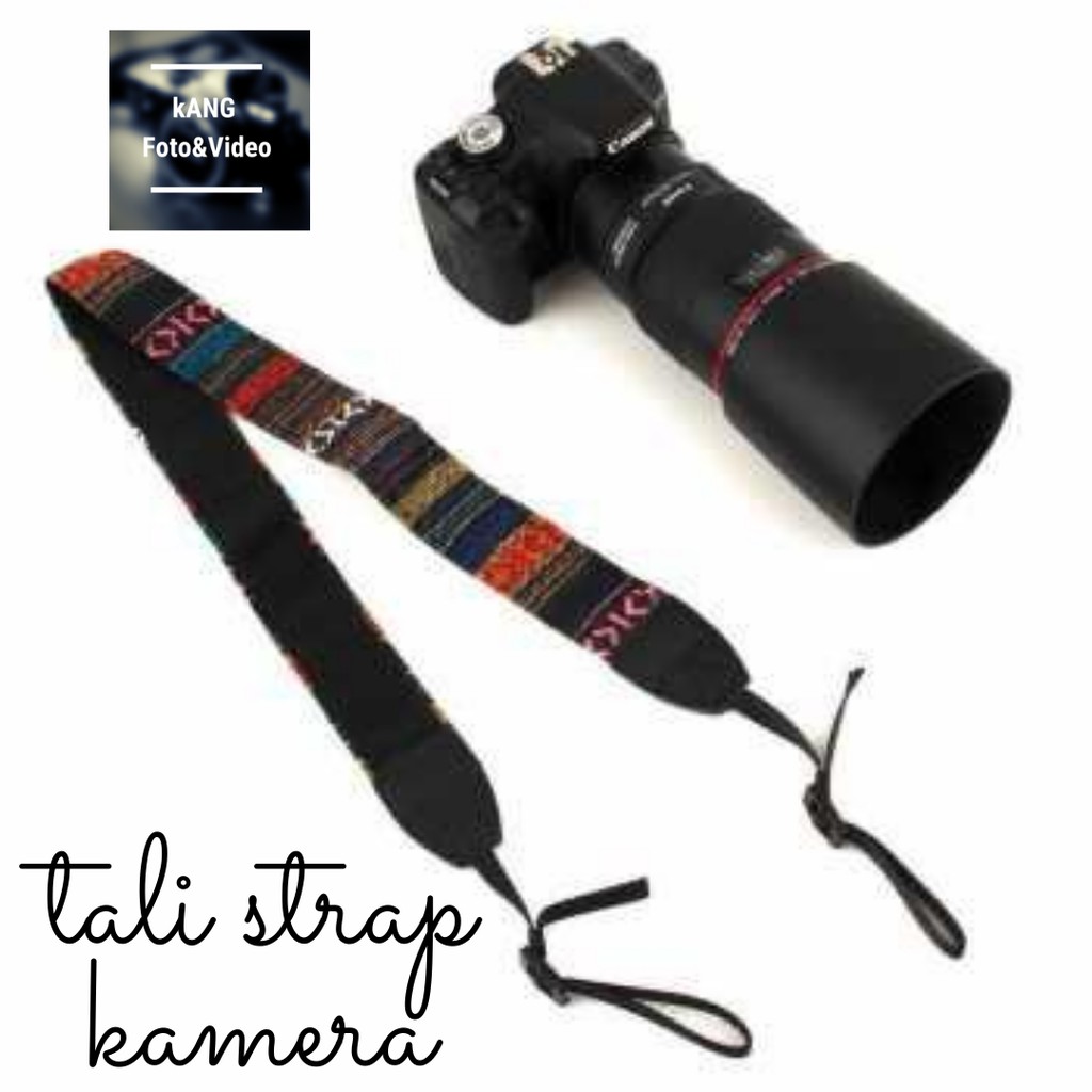 Tali Strap kamera DSLR Mirrorless Canon Nikon Retro Vintage