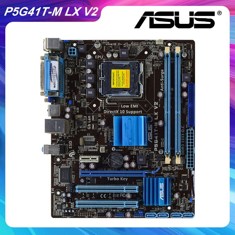 PREORDER ASUS P5G41T-M LX V2 Motherboard LGA 775 Motherboard DDR3 Intel G41 1066MHz 8GB PCI-E X16 VG