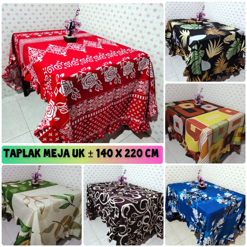 TAPLAK MEJA MAKAN KAIN ANEKA MOTIF