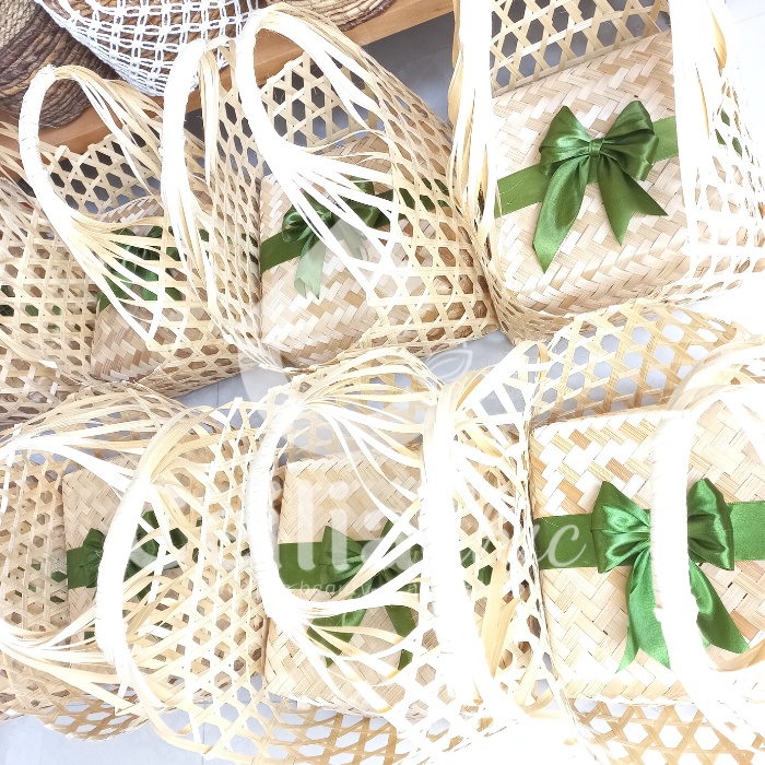 TERBARU Tas Besek Bambu nasi kotak nasi besek anyaman bambu besek keranjang box nasi hampers parcel 