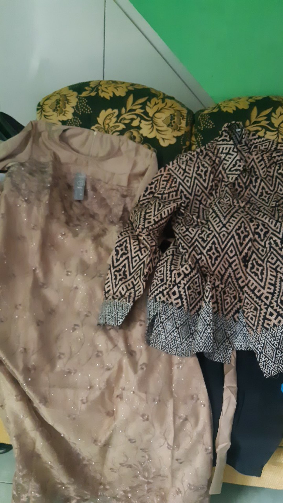 Ready Anak Cowok Cewek-couple Batik Nyk Davina Brokat Tulle Modern Maxi Muslim Lengan Panjang