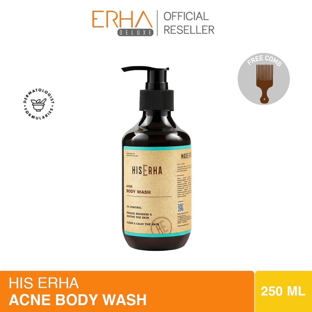 HISERHA Acne Body Wash - Sabun Tubuh Pria Anti Jerawat