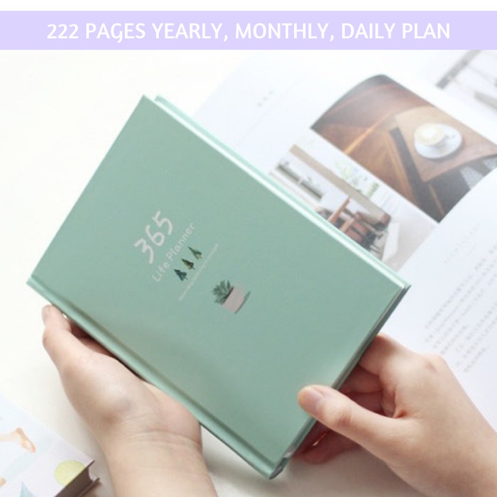 

[RESTOCK] Buku Agenda 365 Hari Planner Agenda 2020 Bujo 222 Lembar Agenda Cantik - Hijau