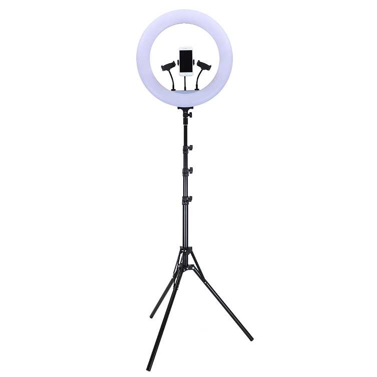 

TB - TaffSTUDIO Lampu Halo Ring Light LED 18 Inch 3xHolder + Tripod JY-460B
