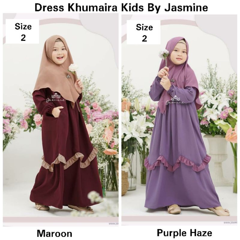 Dress Khumaira Kids - Hanya Dress- Gamis Pesta Anak Syari Cantik by Jasmine