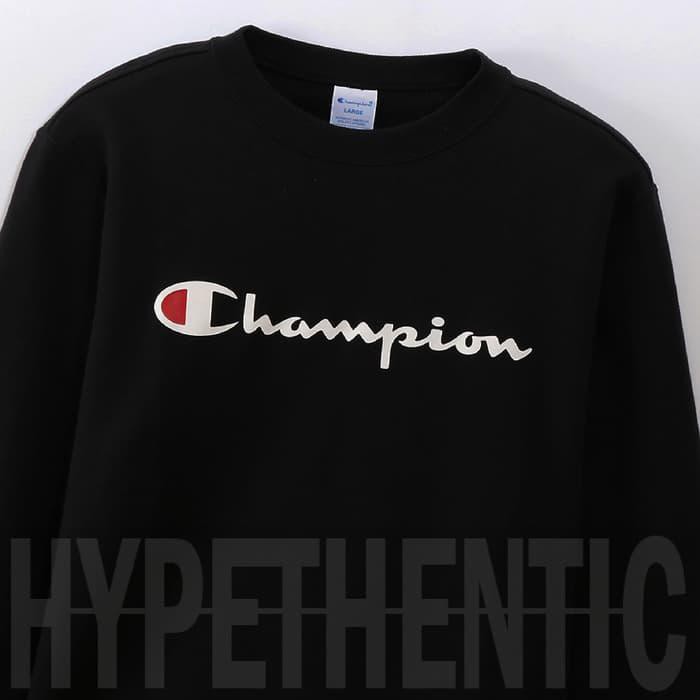 champion sweatshirt script logo