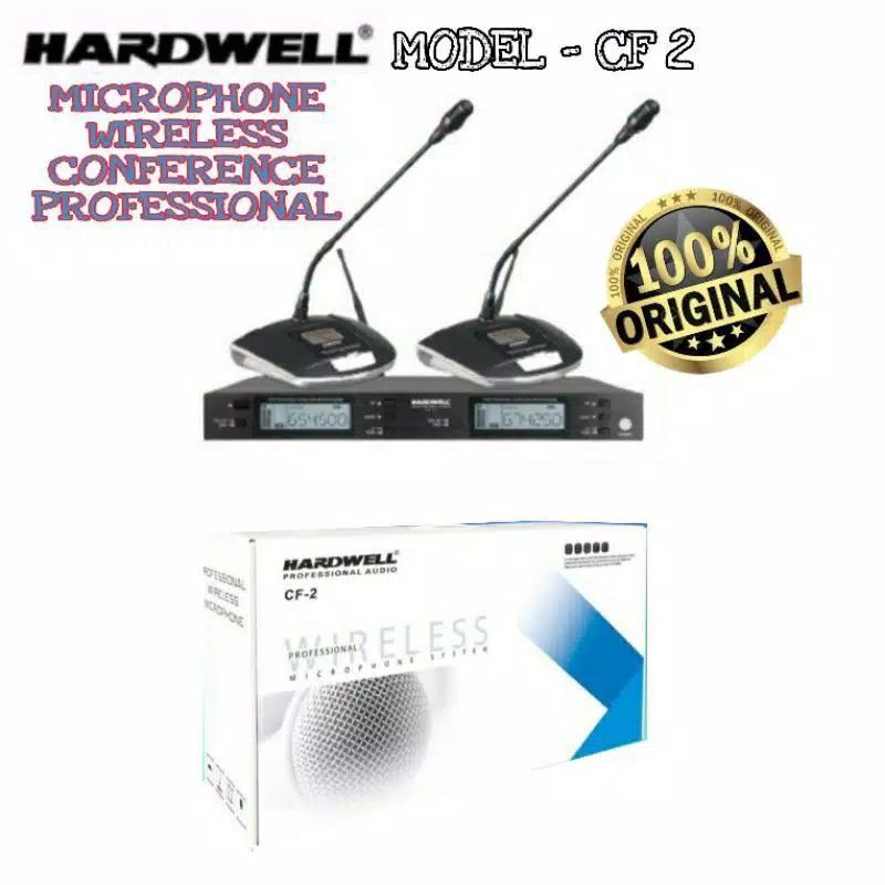 mic podium/mic meja wireless hardwell CF2/CF-2.original