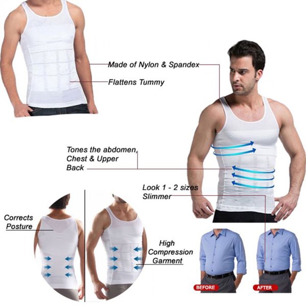 Slim N Lift Slim N Fit Body Shaping For Man Kaos Dalam Pria Baju Singlet Baju Pelangsing Pria