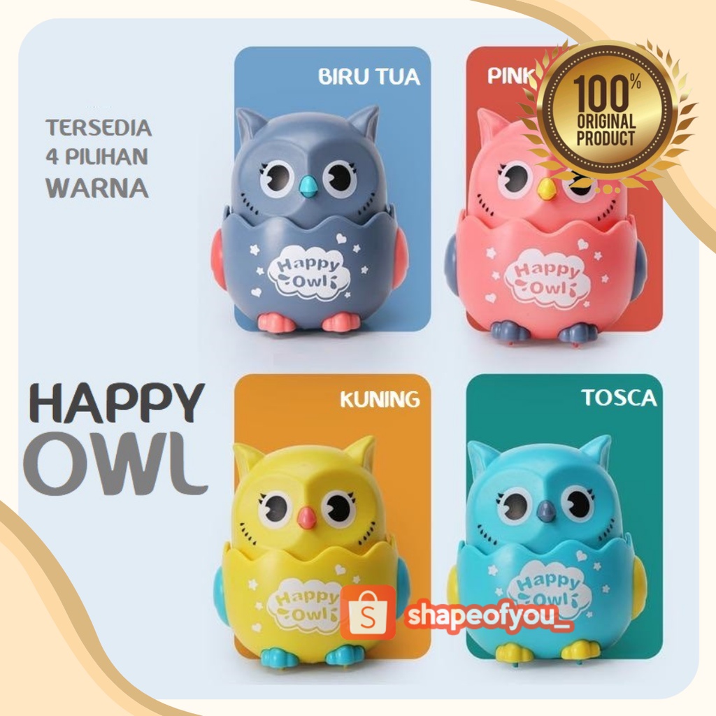 Happy Owl Toys | Mainan Anak Owl | Mainan Edukasi Anak Mainan Burung Hantu Anak Edukasi Lucu