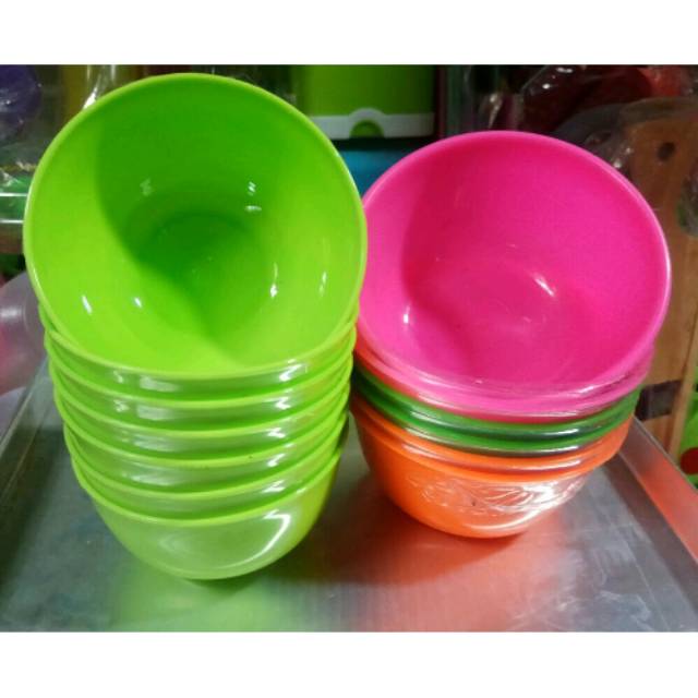 Mangkuk Kecil Plastik Warna Warni /Mangkuk Sambal