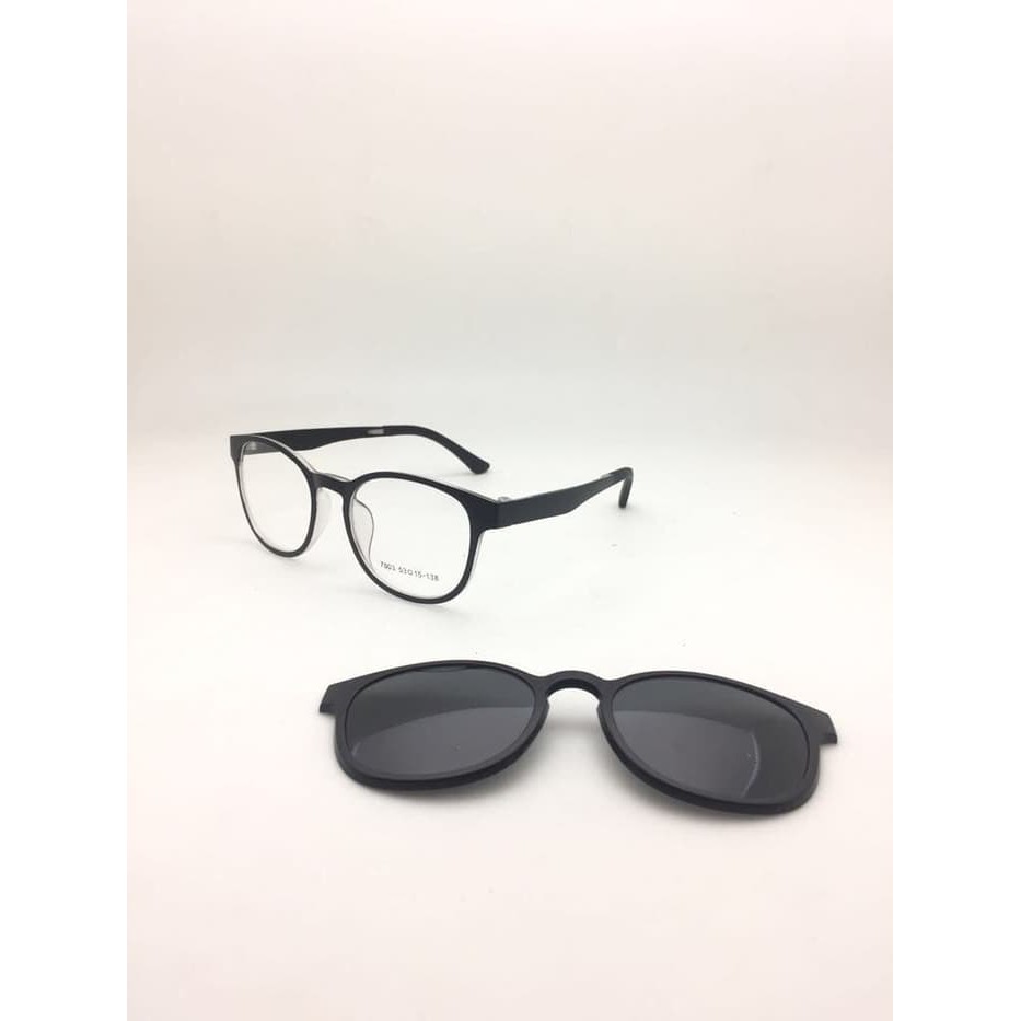 FRAME KACAMATA MURAH/KACAMATA ORIGINAL/ FRAME 7003 CLIP ON + BOX