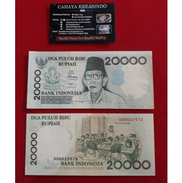 Uang kertas 20 ribu