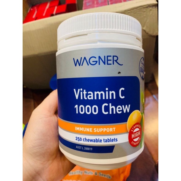 Jual Wagner Vitamin C 1000 Chewable 250 Tablets Shopee Indonesia