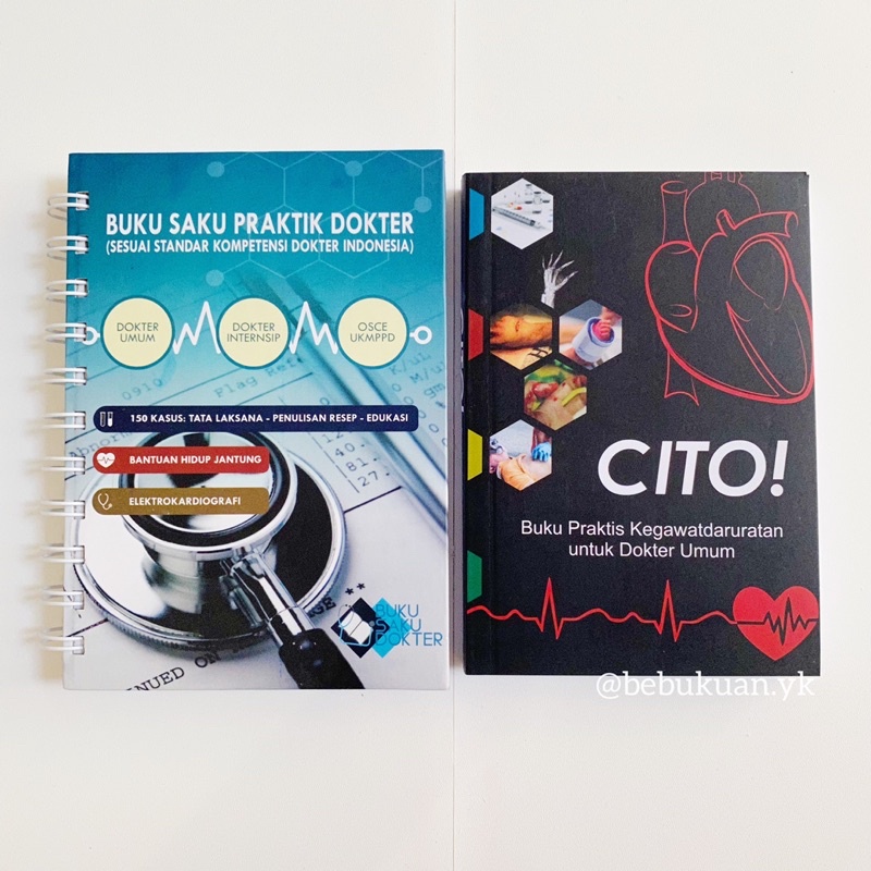Paket Bundling Dokter Umum Buku Saku Praktik Dokter dan CITO Buku Praktis Kegawatdaruratan untuk Dok