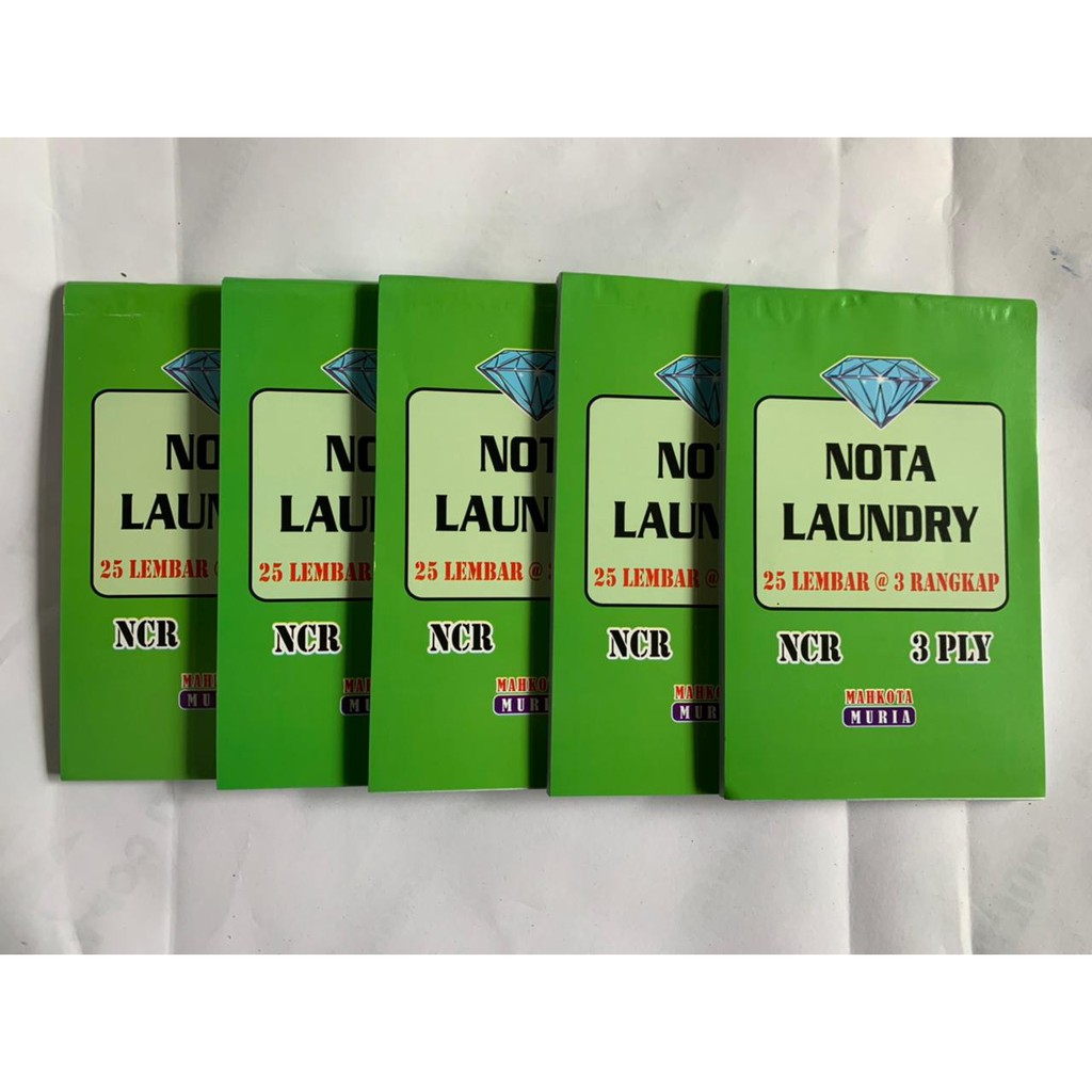 

Nota Laundry 3 Ply, Nota Kecil, Non Custom, langsung Tembus