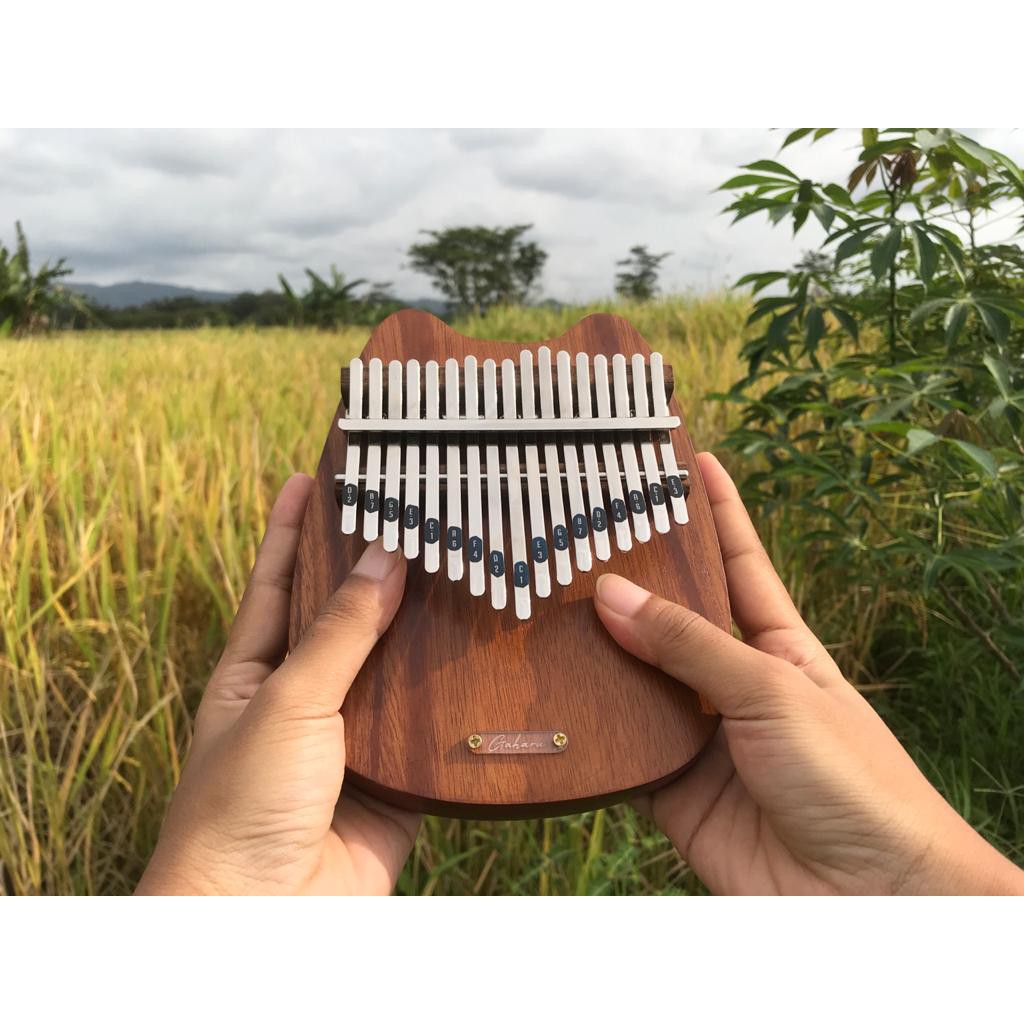 Gaharu Kalimba GK 17CM - Cat (SUDAH TUNING SIAP PAKAI)