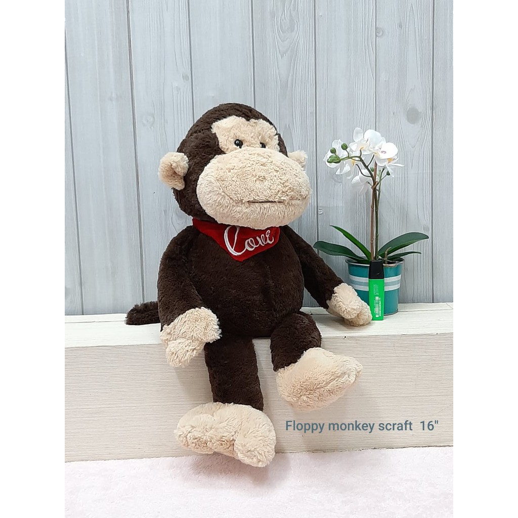 Boneka Floppy monkey Scraft 55cm/16"/animal boneka/boneka monyet