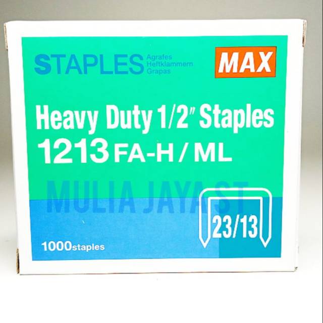

Staples MAX 1213 HEAVY DUTY 1/2 Staples
