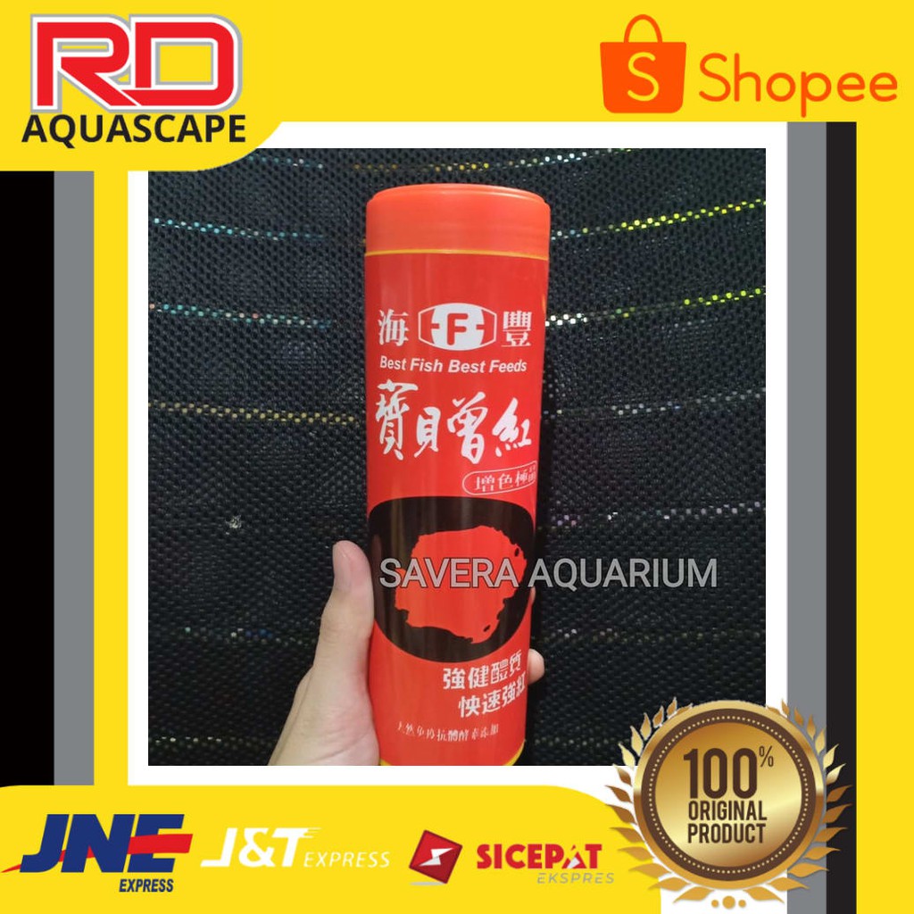 

HAIFENG 230 GRAM / HAI FENG / MAKANAN IKAN LOHAN DAN PERROT / IMPORT ORIGINAL-GARANSI